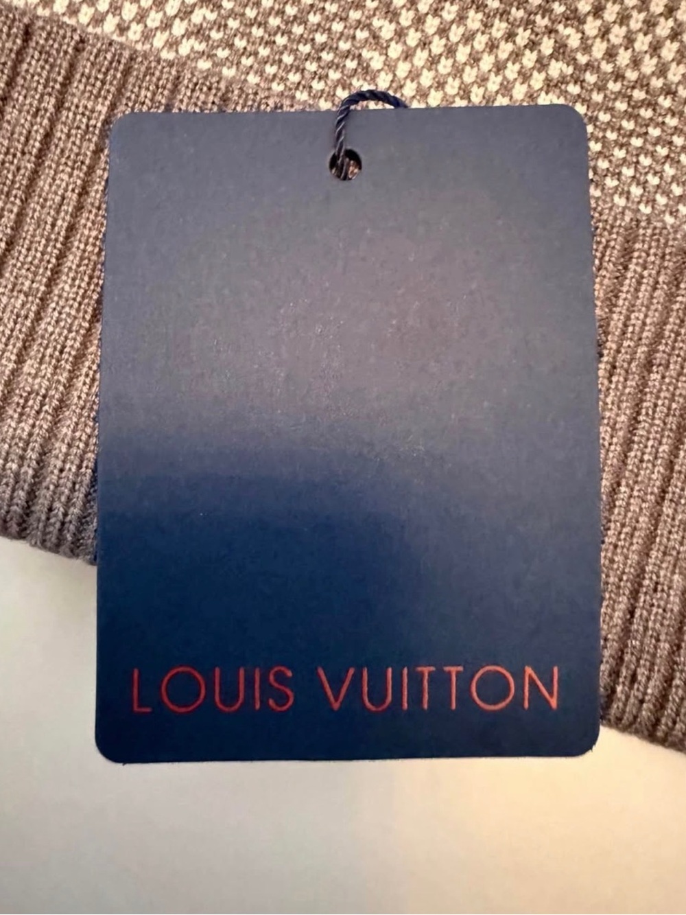 Louis Vuitton Gray Check Knit Beanie - Designer Men’s Hat - Picture 3 of 5